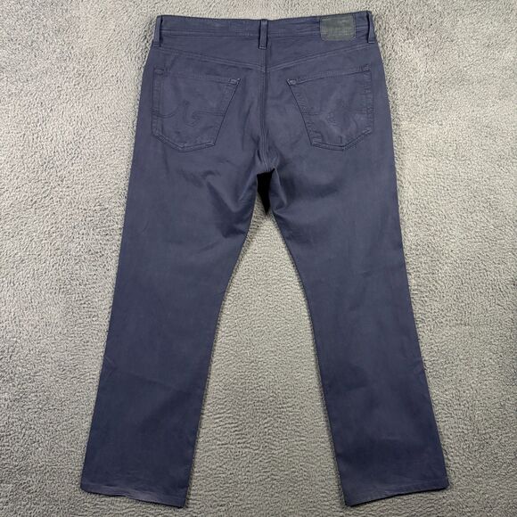 AG Adriano Goldschmied Pants Mens 34x34 Blue Protege Straight Leg Chino Preppy - Picture 8 of 16